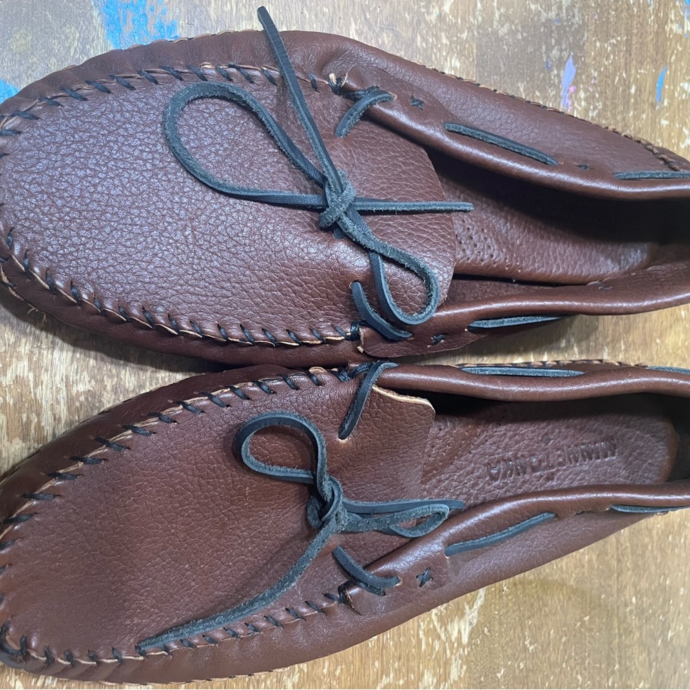 Minnetonka Men’s Leather Moccasins